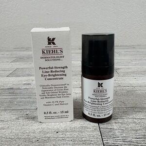 Kiehls Powerful Strength Line-Reducing Eye-Brightening Concentrate - 0.5 oz NIB
